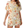 thumbnail image 1 of Delicious Pizza Burger 2 Pack Women’s Pajama Set Print Sleepwear And Shorts Y2k Loungewear Sets S-5XL, 1 of 7
