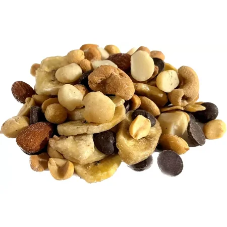 Delicious Roasted Nuts With Belgian Dark Chocolate & Banana Chips Organic 4oz