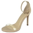 thumbnail image 1 of Delicious Shoes Women Ankle Strap Stiletto High Heel Sandals Open Toe Lucite Clear Band JACKEY-S Nude Beige Patent 6.5, 1 of 3