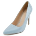 thumbnail image 1 of Delicious Shoes Women Stiletto High Heel Classic Pumps Pointed Toe SCHEME-S Sky Light Blue Patent 11, 1 of 5
