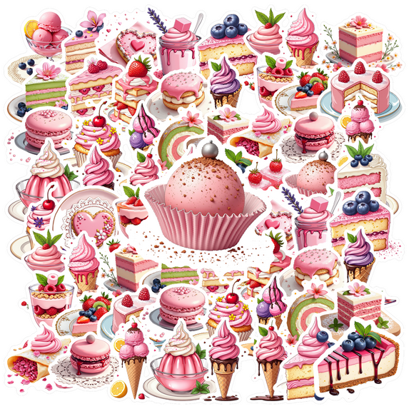 Delicious Stationery Stickers Cute Children Stickers Funny DIY Stickers for Laptop Phone Notebook