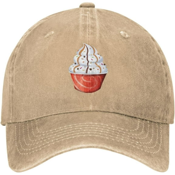 Delicious Tubs of Ice Cream Baseball Cap for Men Women Hat Adjustable Vintage Cotton Dad Caps