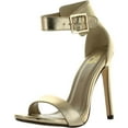 thumbnail image 1 of Delicious Women's Canter Single Sole Ankle Strap High Heels, 1 of 4