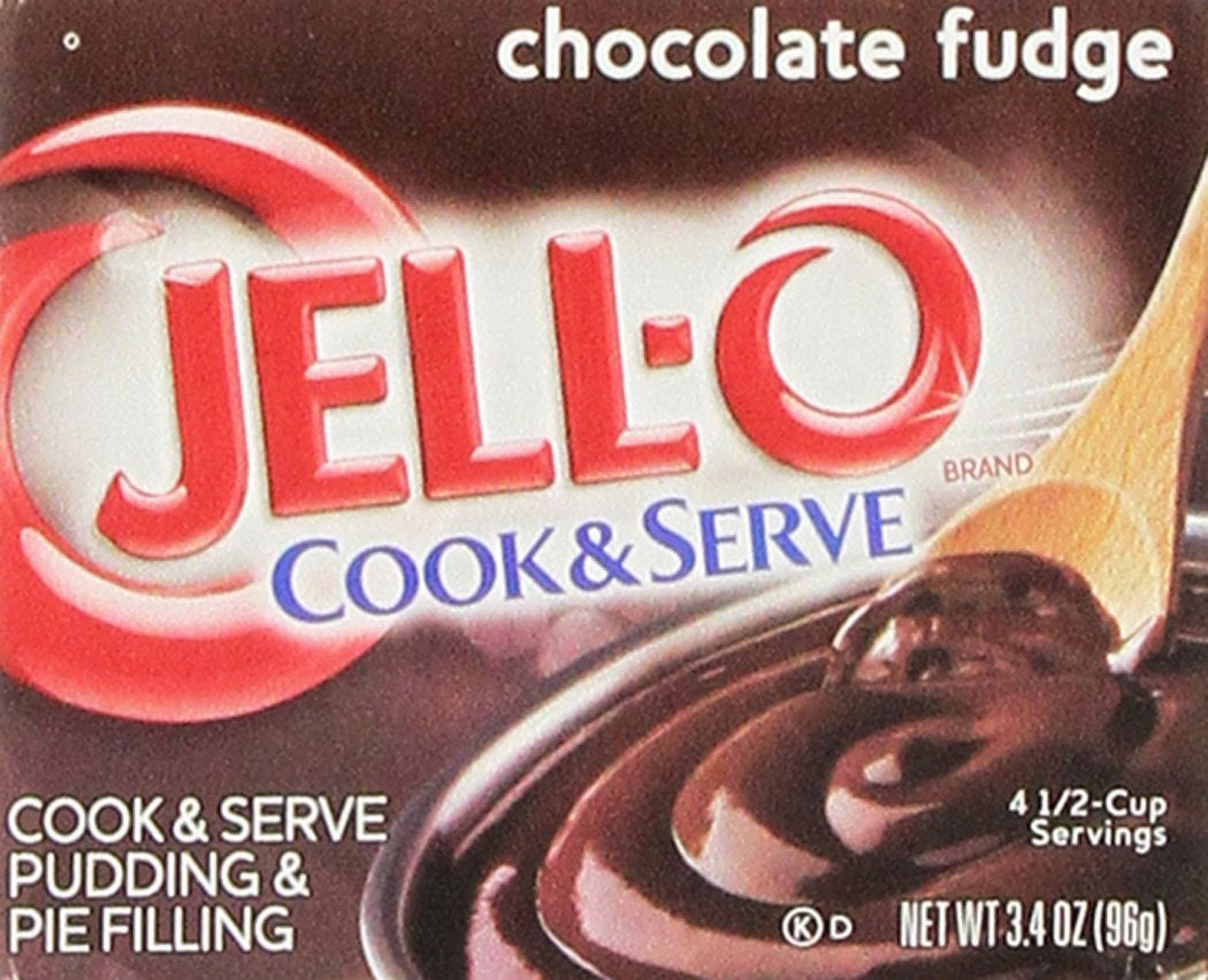 Deliciously Decadent JellO Chocolate Fudge Cook & Serve Pudding & Pie