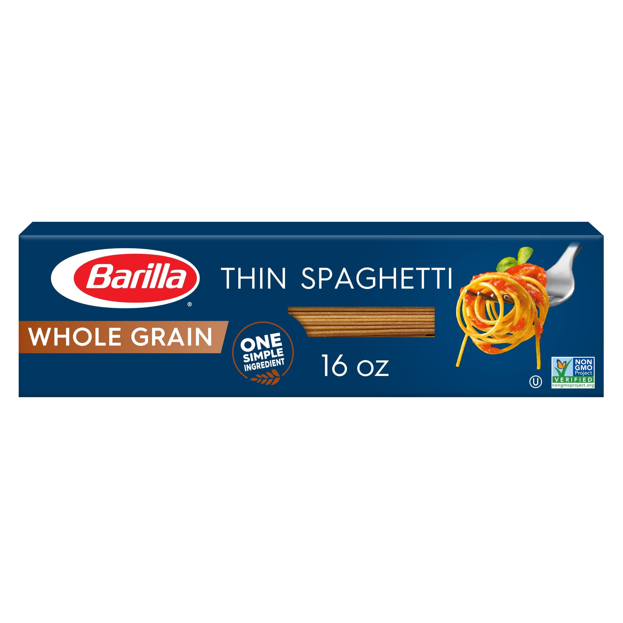 Deliciously Nutritious Barilla Whole Grain Thin Spaghetti 16 Oz A