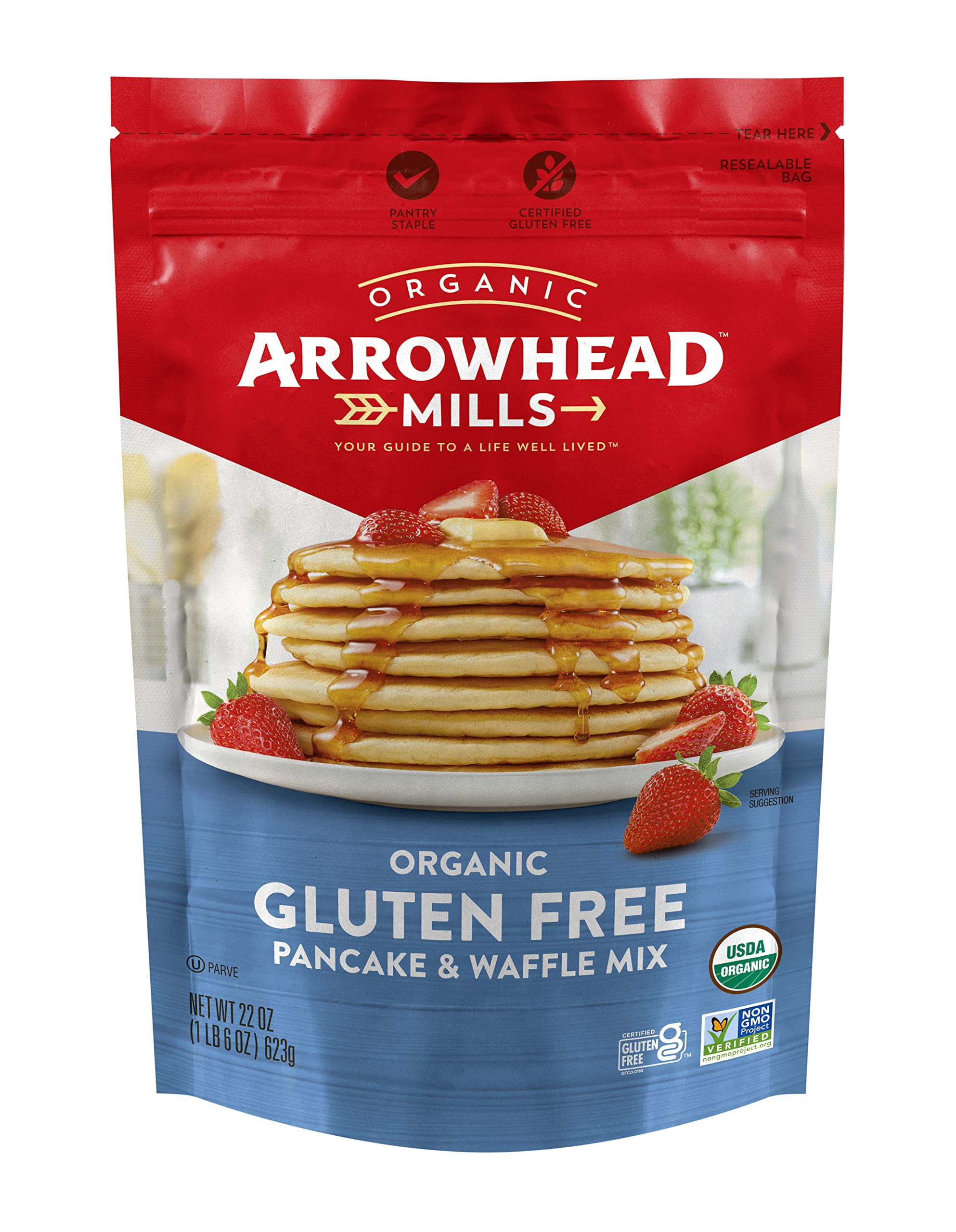 Deliciously Wholesome Arrowhead Mills Organic Pancake & Waffle Mix