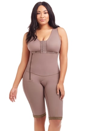 Delie by Fajas D'Prada Comfort Compression Short Sleeve Full Body Shaper 009010