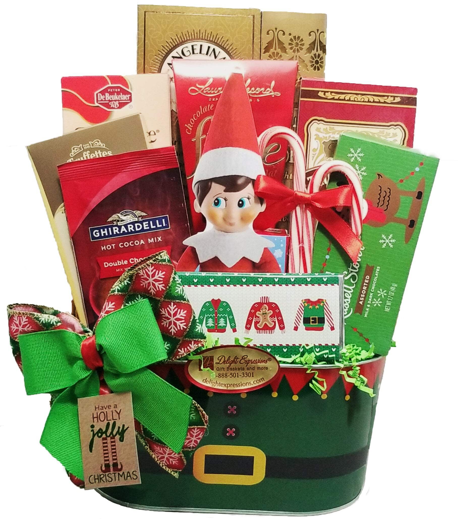 Delight Expressions® "Have a Holly Jolly Christmas" Holiday Christmas Gift Basket