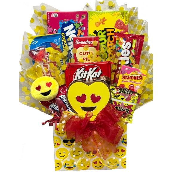 Delight Expressions "I only have eyes for You" Valentine's Day Gift Basket - Chocolate and Candy Bouquet