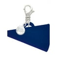 thumbnail image 1 of Delight Jewelry Acrylic 1.25" Navy Megaphone - Silvertone Clip on Charm with Clear Crystal Drop, 1 of 4