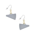 thumbnail image 1 of Delight Jewelry Acrylic 1.25" Silvertone Megaphone Gold Tone Infinity French Earrings, 1 of 4