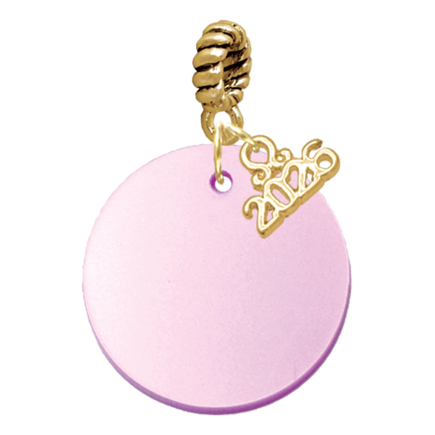 Delight Jewelry Acrylic 1" Disc Light Purple Imitation Pearl - Goldtone ...