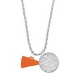 thumbnail image 1 of Delight Jewelry Acrylic 3/4" Orange Megaphone She is Clothed in Stength and Dignity Charm Necklace, 20"+3", 1 of 4