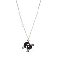 thumbnail image 1 of Delight Jewelry Acrylic Large Black Skull - Silvertone Class of 2026 Delicate Bar Necklace, 18.75", 1 of 4