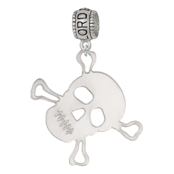 Delight Jewelry Acrylic Large Mirror Skull Lord Guide Me Charm Bead