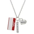 thumbnail image 1 of Delight Jewelry Acrylic Red "Hello" Name Tag Always My Mother Bar Zoe Necklace, 1 of 4