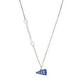 thumbnail image 1 of Delight Jewelry Acrylic Royal Blue Cheer Megaphone - Silvertone Class of 2026 Delicate Bar Necklace, 18.75", 1 of 4