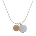 thumbnail image 1 of Delight Jewelry Acrylic Small Disc Gold-tone - Silvertone Engraved Congrats Class of 2026 Charm Necklace, 18", 1 of 4
