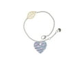 thumbnail image 1 of Delight Jewelry Acrylic Small Hologram Heart - Goldtone Leaf Delicate Bracelet, 6.25+1.75", 1 of 4