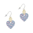 thumbnail image 1 of Delight Jewelry Acrylic Small Hologram Heart Goldtone Leaf French Earrings, 1 of 4