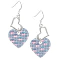 thumbnail image 1 of Delight Jewelry Acrylic Small Hologram Heart Open Heart French Earrings, 1 of 4