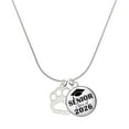 thumbnail image 1 of Delight Jewelry Acrylic Small Paw Mirror Silver-tone - Silvertone Senior Class of 2026 Dome Necklace, 18", 1 of 5