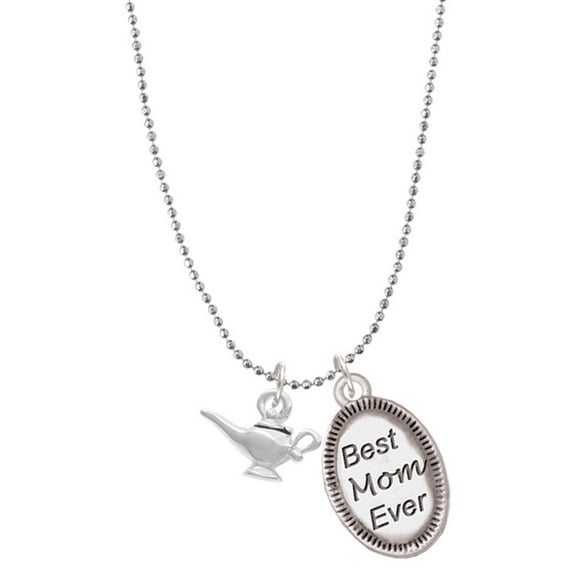 Delight Jewelry Aladdin's Lamp Best Mom Ever Charm Necklace