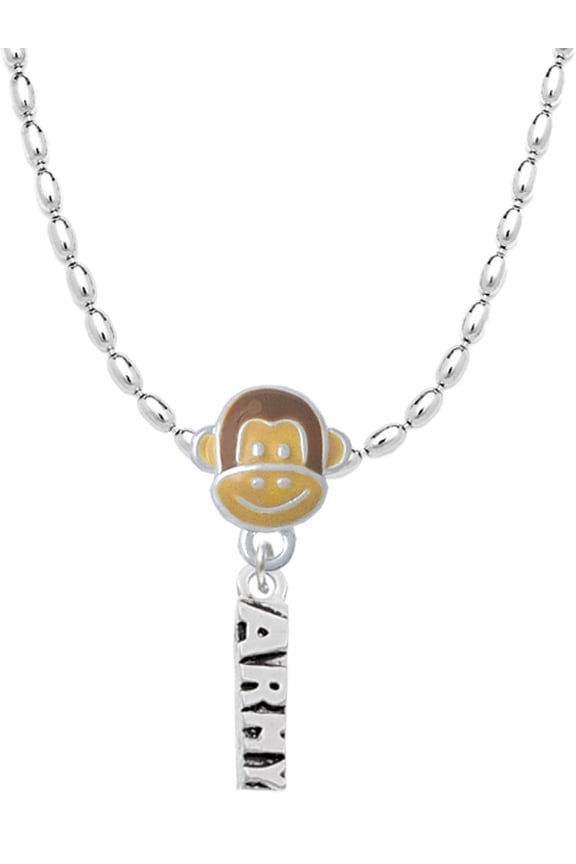 Army Mia Monkey Charm Necklace