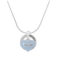 thumbnail image 1 of Delight Jewelry Baby Boy Blue Heart with Baby Feet Hockey Ring Charm Necklace, 18", 1 of 4