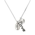 thumbnail image 1 of Delight Jewelry Bible Verse Philippians 4:13 - Love and Lock Charm Necklace, 18"+1", 1 of 4