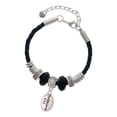 thumbnail image 1 of Delight Jewelry Bible Verse Philippians 4:13 Niece Celtic Knot Leather Bead Bracelet, 7"+2" Extender, 1 of 4