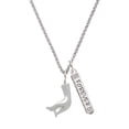 thumbnail image 1 of Delight Jewelry Buddha Hand (Charity & Compassion) Silvertone Forever Bar Charm Necklace, 23", 1 of 4