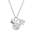 thumbnail image 1 of Delight Jewelry Cheer Heart with AB Crystal Let Things Go Fall Zoey Charm Necklace, 28", 1 of 4