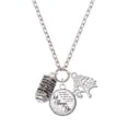 thumbnail image 1 of Delight Jewelry Cherry Blossom Chinese Lantern Let Things Go Fall Zoey Charm Necklace, 28", 1 of 4