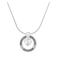 thumbnail image 1 of Delight Jewelry Clear Crystal Heart Miracles Ring Charm Necklace, 18", 1 of 4