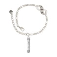 thumbnail image 1 of Delight Jewelry Courage Strength Wisdom Honesty - Bar Silver-tone Paw Infinity Link Chain Bracelet, 6"+2" Extender, 1 of 3