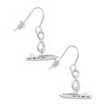thumbnail image 1 of Delight Jewelry Cruise Liner Silver tone Infinity French Earrings, 1 of 4
