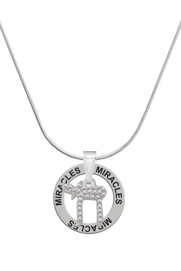 Crystal Chai Miracles Ring Charm Necklace, 18"