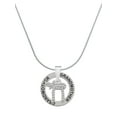 thumbnail image 1 of Delight Jewelry Crystal Chai Silvertone Grandmother Ring Charm Necklace, 18", 1 of 4