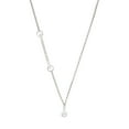 thumbnail image 1 of Delight Jewelry Crystal Clear Channel Drop - Silvertone Class of 2026 Delicate Bar Necklace, 18.75", 1 of 4