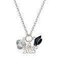 thumbnail image 1 of Delight Jewelry Crystal Faceted Glass Spinner - Silver-tone Class of 2025 Graduation Zoey Necklace, 28", 1 of 1