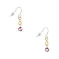 thumbnail image 1 of Delight Jewelry Crystal Light Pink Channel Drop Gold Tone Infinity French Earrings, 1 of 4