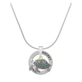 thumbnail image 1 of Delight Jewelry Enamel Side Turtle Hockey Ring Charm Necklace, 18", 1 of 4