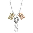 thumbnail image 1 of Delight Jewelry Family Infinity Sign Multi-Colored Crystal Mom Charm Necklace, 1 of 5