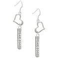 thumbnail image 1 of Delight Jewelry Fearless Bar Open Heart French Earrings, 1 of 4