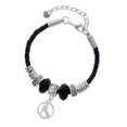 thumbnail image 1 of Delight Jewelry Field Hockey Player Silhouette in 1/2'' Disc Lil Sister Celtic Knot Leather Bead Bracelet, 7"+2" Extender, 1 of 4