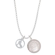 Delight Jewelry Field Hockey Player Silhouette in 1/2 Disc To the World You are a Mother Locket Necklace
