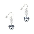 thumbnail image 1 of Delight Jewelry Fimo Clay Puppy Dog Silvertone Leaf French Earrings, 1 of 5