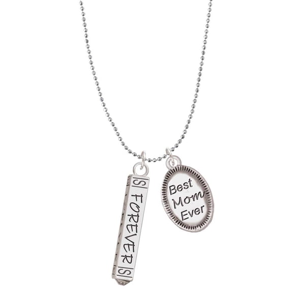 Delight Jewelry Forever Bar Best Mom Ever Charm Necklace