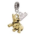 thumbnail image 1 of Delight Jewelry Gold-tone 3-D Elephant - Silver Plated Rope Charm Bead Dangle with Mini 2026, 1 of 4